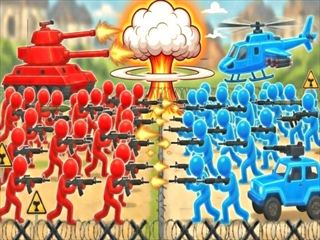 【Gun Mob: Stickman Run】ゲームのサムネイル画像