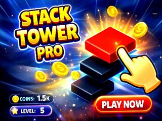 アーケードゲーム[Stack Tower Pro]サムネイル画像