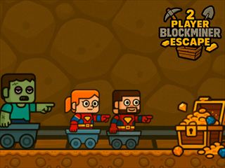 【2 Player BlockMiner Escape】Thumbnail Image