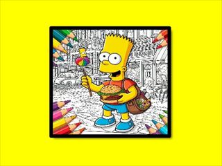 【BTS Simpsons Coloring Book】Thumbnail Image