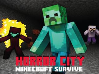 【Horror City Minecraft Survive】Thumbnail Image