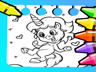 【Magical Unicorn Coloring Pages】Thumbnail Image
