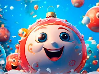 【New Years Balls 2048 in 3D】ゲームのサムネイル画像