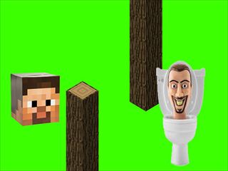 【Spinning Skibidi Toilet Flappy Minecraft】Thumbnail Image
