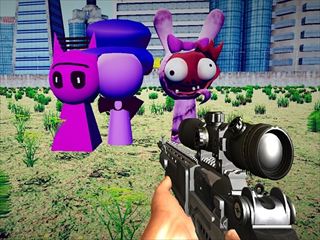 【Sprunki Sniper Squid Game】ゲームのサムネイル画像