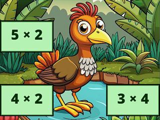 【Multiplication: Bird Image Uncover】Thumbnail Image
