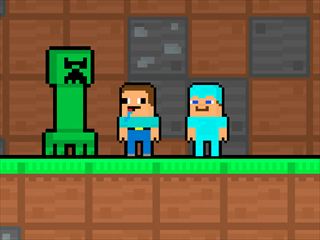 【Noob and Pro Monster School】Thumbnail Image