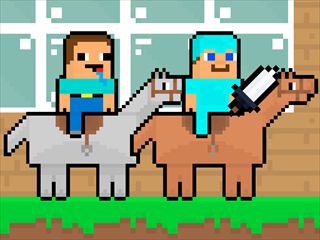 【Noob vs Pro HorseCraft】Thumbnail Image