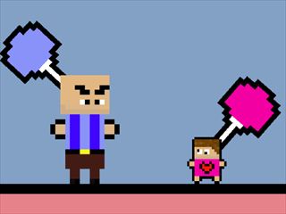 【Angry Dad Cute Baby】ゲームのサムネイル画像
