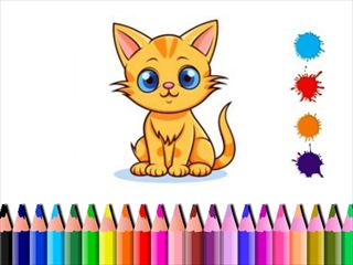 【Cute Cat Coloring Book】Thumbnail Image