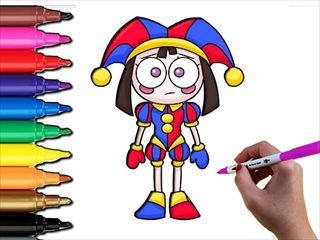 【Pomni Coloring Time】Thumbnail Image