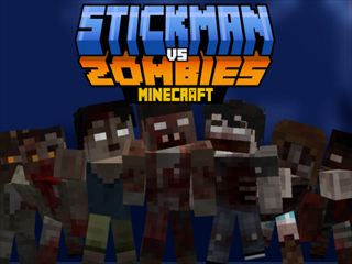 【Stickman vs Zombies Minecraft】Thumbnail Image