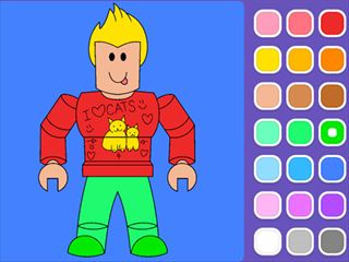 【Roblox Coloring Game】Thumbnail Image