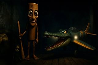 【Bombardino Crocodilo Terror Jumpscare】Thumbnail Image