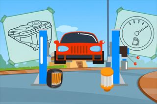 【Car Parts Coloring Book】Thumbnail Image