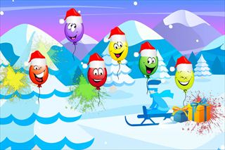 【Christmas Balloons Bursting】Thumbnail Image