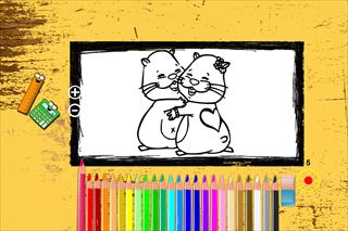 【Hamster Coloring Book】Thumbnail Image