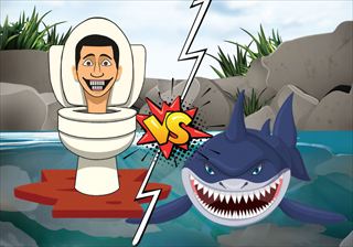 【Hungry Shark vs. Skibidi】Thumbnail Image