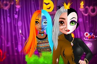 【Princess Halloween Makeup HalfFaces Tutorial】Thumbnail Image
