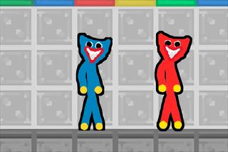 【Red and Blue Stick Huggy】Thumbnail Image