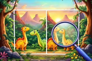 【Dinosaur Spot The Difference】Thumbnail Image