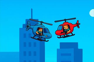 【Helicopter Battle Steve 2 Player】Thumbnail Image
