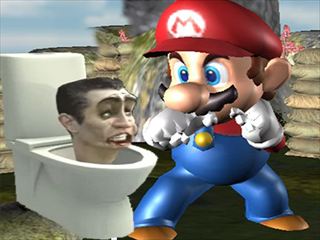 【Super Spy Mario VS Skibidi Toilet】Thumbnail Image
