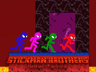 【Stickman Brothers Nether Parkour】Thumbnail Image