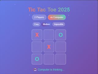 【Tic Tac Toe 2025】Thumbnail Image