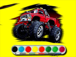 【Monster Jeep Coloring】Thumbnail Image