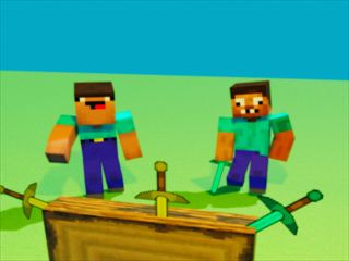 【Noob vs Pro But Knife Hit Minecraft】Thumbnail Image