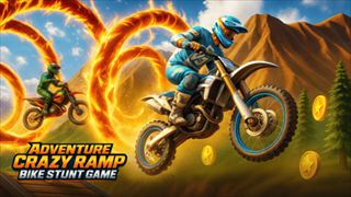 【Adventure Crazy Ramp Bike Stunt Game】サムネイル画像