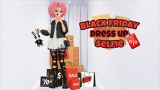 シミュレーション 女の子 ドレスアップ ショッピング ファッションゲーム[Black Friday Dress Up Selfie]サムネイル画像