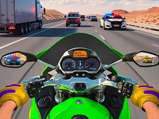 【Moto Bike Highway Racing Game】ゲームのサムネイル画像