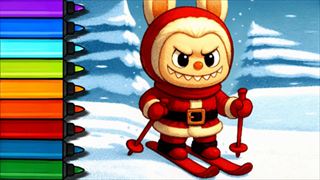 【Easy Coloring Labubu Time】ゲームのサムネイル画像