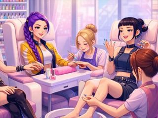 【K Pop Demon Hunters Nail Studio】ゲームのサムネイル画像