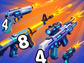 【Merge Weapon Run】ゲームのサムネイル画像