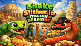 【Snake Slither.io Italian Brainrot】ゲームのサムネイル画像