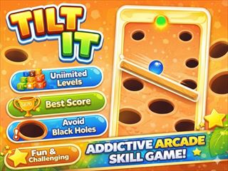 【Tilt It Addictive Arcade Skill Game】ゲームのサムネイル画像