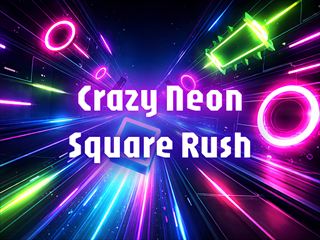 【Crazy Neon Square Rush】ゲームのサムネイル画像