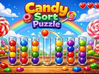 【Candy Merge Sort】ゲームのサムネイル画像