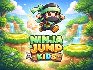 【Ninja Jump Kids】ゲームのサムネイル画像