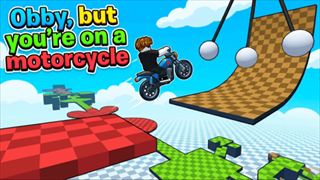 【Obby, but you're on a motorcycle】Thumbnail Image