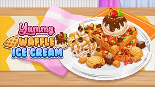 Yummy Waffle Ice Cream：ゲームのサムネイル画像