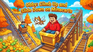 Obby: Climb Up and Slide Down on Minecarts：ゲームのサムネイル画像