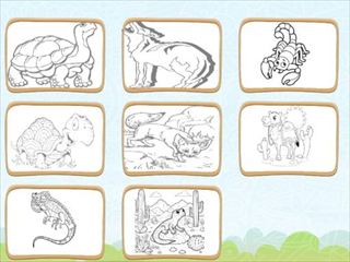 【Desert Animals Coloring Book】Thumbnail Image