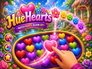 【HueHearts】無料オンライン マッチゲーム