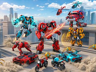 【Flying Robot Transform Car Games】Free Android Games