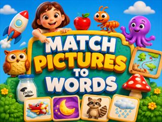 【Match Picture To Words 3D】Free Kids Games