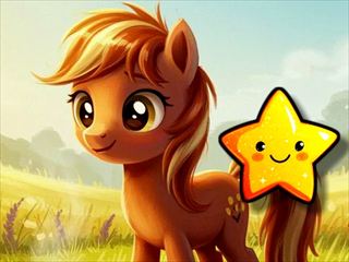 【Cute Pony Hidden Stars】無料オンライン カジュアルゲーム